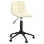 Esszimmerstühle 2 Stk. Drehbar Creme Samt Esszimmerstühle 2 Stk. Drehbar Creme Samt