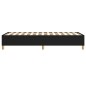 vidaXL Boxspringbett Schwarz 100x200 cm Stoff vidaXL Boxspringbett Schwarz 100x200 cm Stoff