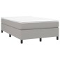 vidaXL Boxspringbett Hellgrau 120x200 cm Stoff vidaXL Boxspringbett Hellgrau 120x200 cm Stoff