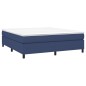 vidaXL Boxspringbett Blau 160x200 cm Stoff vidaXL Boxspringbett Blau 160x200 cm Stoff