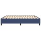 vidaXL Boxspringbett Blau 160x200 cm Stoff vidaXL Boxspringbett Blau 160x200 cm Stoff