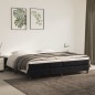 vidaXL Boxspringbett Schwarz 200x200 cm Samt vidaXL Boxspringbett Schwarz 200x200 cm Samt