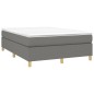 vidaXL Boxspringbett Dunkelgrau 140x190 cm Stoff vidaXL Boxspringbett Dunkelgrau 140x190 cm Stoff