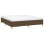 vidaXL Boxspringbett Dunkelbraun 180x200 cm Stoff vidaXL Boxspringbett Dunkelbraun 180x200 cm Stoff