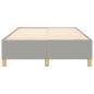 vidaXL Boxspringbett Hellgrau 120x200 cm Stoff vidaXL Boxspringbett Hellgrau 120x200 cm Stoff
