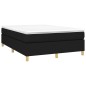 vidaXL Boxspringbett Schwarz 140x190 cm Stoff vidaXL Boxspringbett Schwarz 140x190 cm Stoff