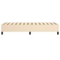 vidaXL Bettgestell Creme 100x200 cm Stoff vidaXL Bettgestell Creme 100x200 cm Stoff