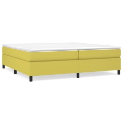 vidaXL Boxspringbett Grün 200x200 cm Stoff