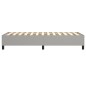 vidaXL Boxspringbett Hellgrau 90x200 cm Stoff vidaXL Boxspringbett Hellgrau 90x200 cm Stoff
