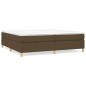 vidaXL Boxspringbett Dunkelbraun 200x200 cm Stoff vidaXL Boxspringbett Dunkelbraun 200x200 cm Stoff