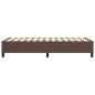 vidaXL Boxspringbett Braun 90x200 cm Kunstleder vidaXL Boxspringbett Braun 90x200 cm Kunstleder