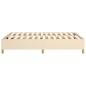 vidaXL Boxspringbett Creme 140x190 cm Stoff vidaXL Boxspringbett Creme 140x190 cm Stoff