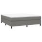 vidaXL Boxspringbett Dunkelgrau 160x200 cm Stoff vidaXL Boxspringbett Dunkelgrau 160x200 cm Stoff