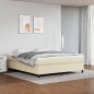 vidaXL Boxspringbett Creme 180x200 cm Kunstleder vidaXL Boxspringbett Creme 180x200 cm Kunstleder