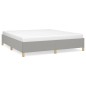 vidaXL Boxspringbett Hellgrau 160x200 cm Stoff vidaXL Boxspringbett Hellgrau 160x200 cm Stoff