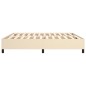vidaXL Boxspringbett Creme 200x200 cm Stoff vidaXL Boxspringbett Creme 200x200 cm Stoff