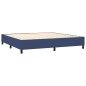 vidaXL Boxspringbett Blau 200x200 cm Stoff vidaXL Boxspringbett Blau 200x200 cm Stoff