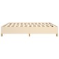 vidaXL Boxspringbett Creme 200x200 cm Stoff vidaXL Boxspringbett Creme 200x200 cm Stoff