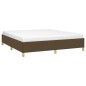 vidaXL Boxspringbett Dunkelbraun 160x200 cm Stoff vidaXL Boxspringbett Dunkelbraun 160x200 cm Stoff