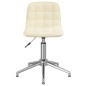 Esszimmerstühle 2 Stk. Drehbar Creme Stoff Esszimmerstühle 2 Stk. Drehbar Creme Stoff