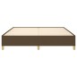 vidaXL Boxspringbett Dunkelbraun 160x200 cm Stoff vidaXL Boxspringbett Dunkelbraun 160x200 cm Stoff