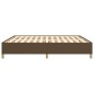 vidaXL Boxspringbett Dunkelbraun 160x200 cm Stoff vidaXL Boxspringbett Dunkelbraun 160x200 cm Stoff