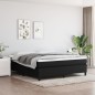 vidaXL Boxspringbett Schwarz 180x200 cm Stoff vidaXL Boxspringbett Schwarz 180x200 cm Stoff