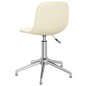 Esszimmerstühle 2 Stk. Drehbar Creme Stoff Esszimmerstühle 2 Stk. Drehbar Creme Stoff
