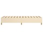 vidaXL Boxspringbett Creme 100x200 cm Stoff vidaXL Boxspringbett Creme 100x200 cm Stoff