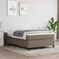 vidaXL Boxspringbett Taupe 120x200 cm Stoff vidaXL Boxspringbett Taupe 120x200 cm Stoff