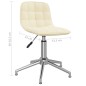 Esszimmerstühle 2 Stk. Drehbar Creme Stoff Esszimmerstühle 2 Stk. Drehbar Creme Stoff
