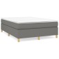 vidaXL Bettgestell ohne Matratze Dunkelgrau 140x200 cm Stoff vidaXL Bettgestell ohne Matratze Dunkelgrau 140x200 cm Stoff