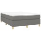 vidaXL Bettgestell ohne Matratze Dunkelgrau 140x200 cm Stoff vidaXL Bettgestell ohne Matratze Dunkelgrau 140x200 cm Stoff