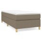 vidaXL Bettgestell Taupe 90x200 cm Stoff vidaXL Bettgestell Taupe 90x200 cm Stoff