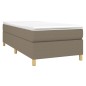 vidaXL Bettgestell Taupe 90x200 cm Stoff vidaXL Bettgestell Taupe 90x200 cm Stoff