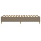 vidaXL Bettgestell Taupe 90x200 cm Stoff vidaXL Bettgestell Taupe 90x200 cm Stoff