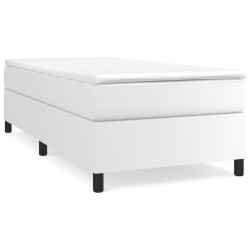 vidaXL Boxspringbett Weiß 80x200 cm Kunstleder
