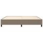 vidaXL Boxspringbett Taupe 200x200 cm Stoff vidaXL Boxspringbett Taupe 200x200 cm Stoff