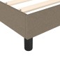 vidaXL Boxspringbett Taupe 200x200 cm Stoff vidaXL Boxspringbett Taupe 200x200 cm Stoff