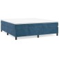 vidaXL Bettgestell Dunkelblau 200x200 cm Samt