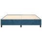 vidaXL Bettgestell Dunkelblau 200x200 cm Samt