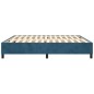 vidaXL Bettgestell Dunkelblau 200x200 cm Samt