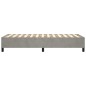 vidaXL Boxspringbett Hellgrau 90x200 cm Samt vidaXL Boxspringbett Hellgrau 90x200 cm Samt