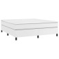 vidaXL Boxspringbett Weiß 160x200 cm Kunstleder vidaXL Boxspringbett Weiß 160x200 cm Kunstleder