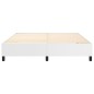 vidaXL Boxspringbett Weiß 160x200 cm Kunstleder vidaXL Boxspringbett Weiß 160x200 cm Kunstleder
