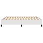 vidaXL Boxspringbett Weiß 160x200 cm Kunstleder vidaXL Boxspringbett Weiß 160x200 cm Kunstleder