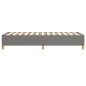 vidaXL Boxspringbett Dunkelgrau 80x200 cm Stoff vidaXL Boxspringbett Dunkelgrau 80x200 cm Stoff