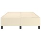 vidaXL Boxspringbett Creme 120x200 cm Kunstleder vidaXL Boxspringbett Creme 120x200 cm Kunstleder