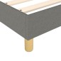 vidaXL Bettgestell Dunkelgrau 90x200 cm Stoff vidaXL Bettgestell Dunkelgrau 90x200 cm Stoff