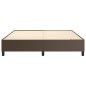 vidaXL Boxspringbett Braun 180x200 cm Kunstleder vidaXL Boxspringbett Braun 180x200 cm Kunstleder